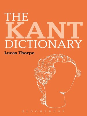 cover image of The Kant Dictionary